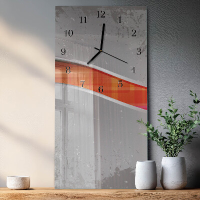 Glass clock vertical Patrol