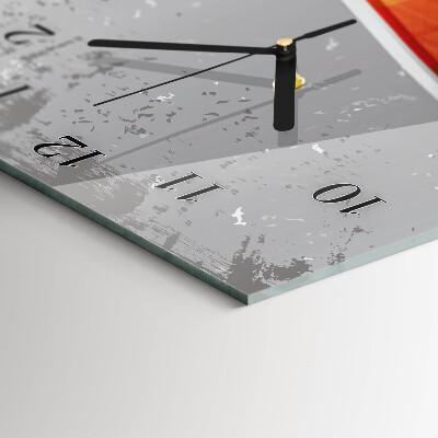 Glass clock vertical Patrol