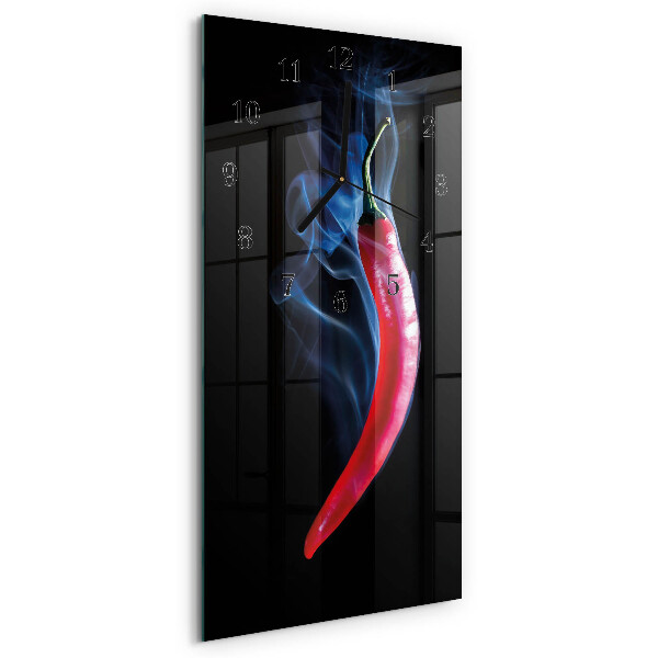 Vertical rectangular wall clock Pepper