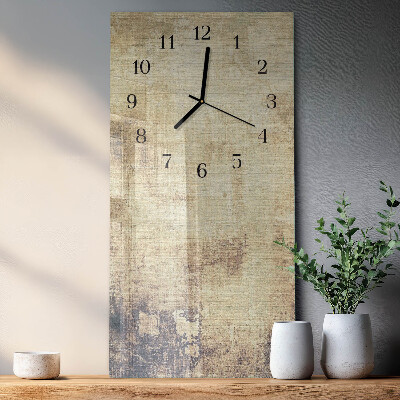 Glass clock vertical Plastic