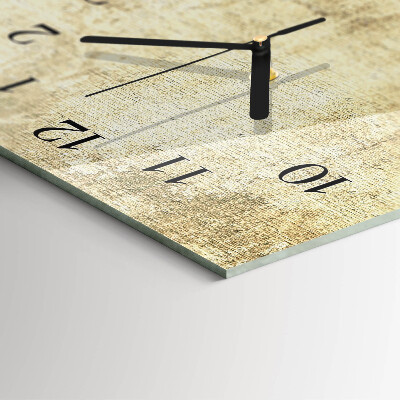 Glass clock vertical Plastic
