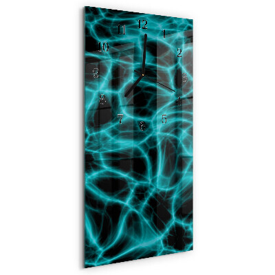 Vertical rectangular wall clock Water surface