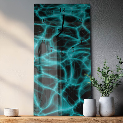 Vertical rectangular wall clock Water surface