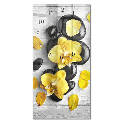 Modern vertical wall clock Wood