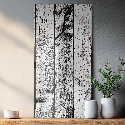 Modern vertical wall clock Wood