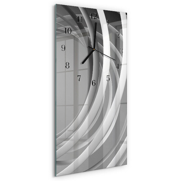Vertical wall clock Abstract circles