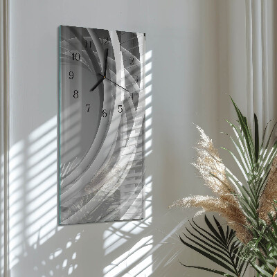 Vertical wall clock Abstract circles