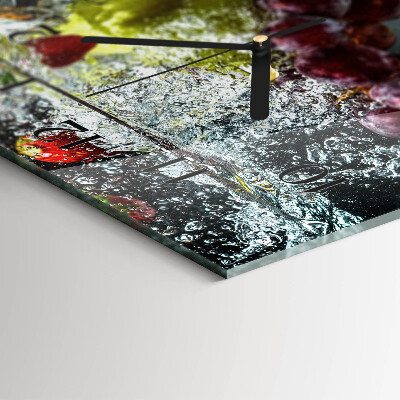 Horizontal wall clock Single fruit
