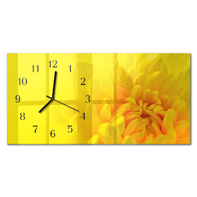 Horizontal rectangular wall clock Pitch