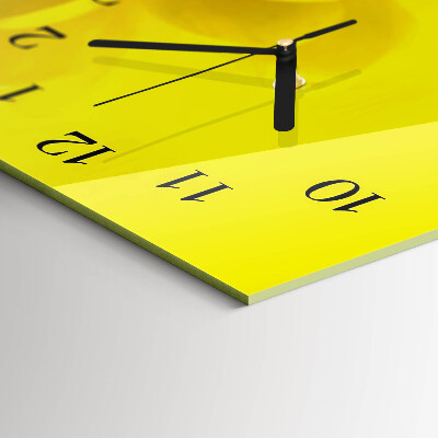 Horizontal rectangular wall clock Pitch