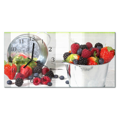 Horizontal rectangular wall clock Gifts of the forest