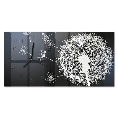 Horizontal wall clock Dandelion kite