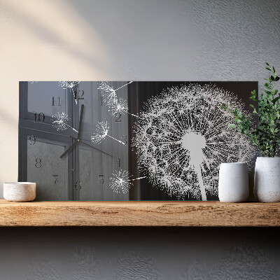 Horizontal wall clock Dandelion kite