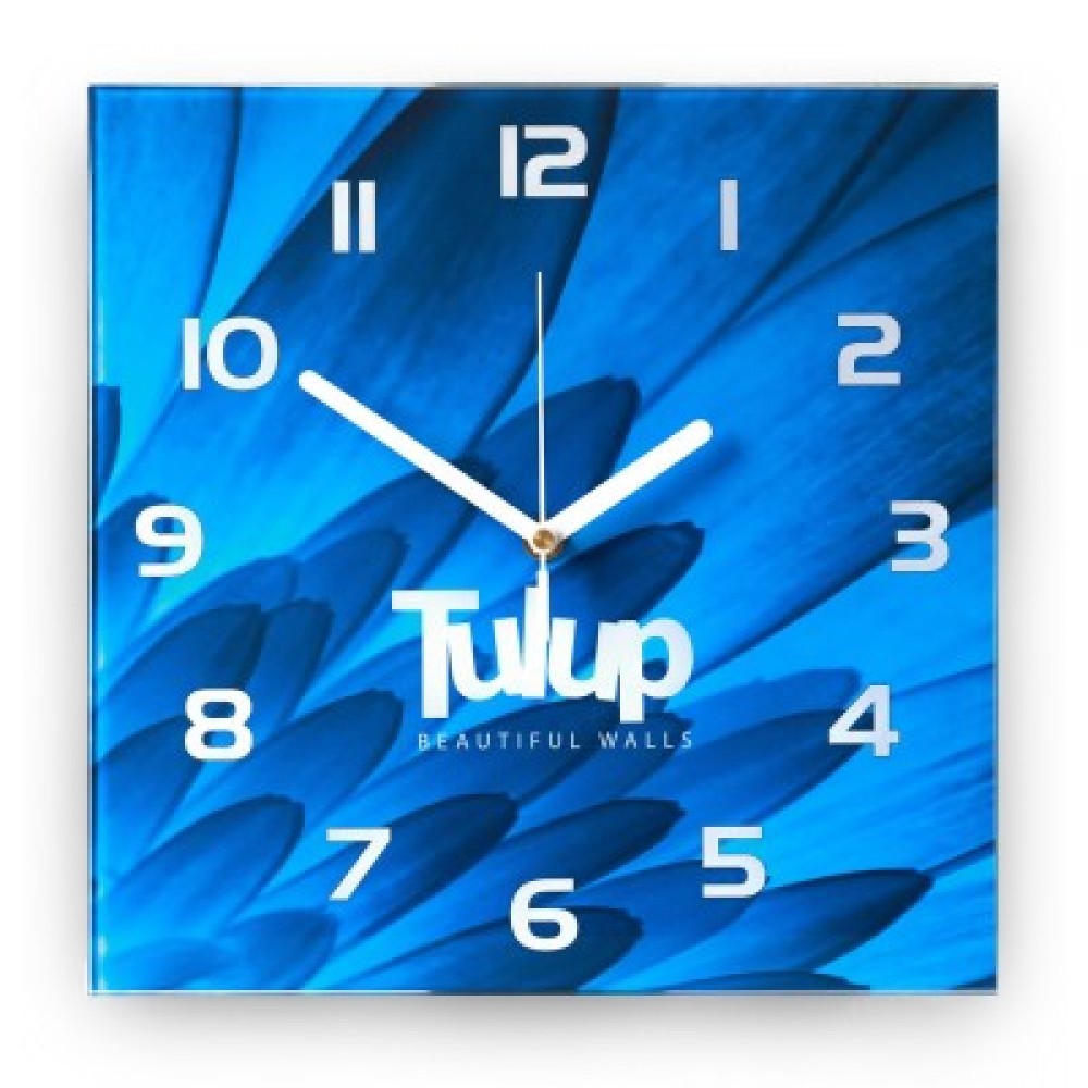 Tulup Glass Wall Clock Kitchen Clocks 30x30 cm Lime Green