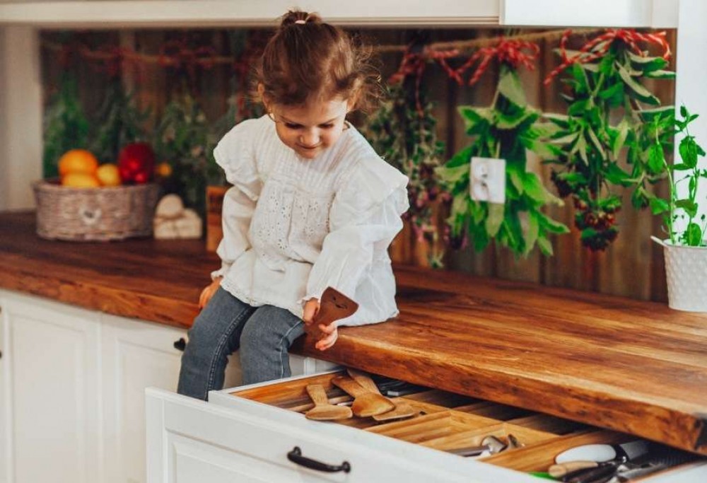 what above the kitchen counter
