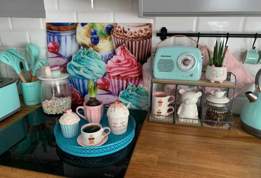 what above the kitchen counter