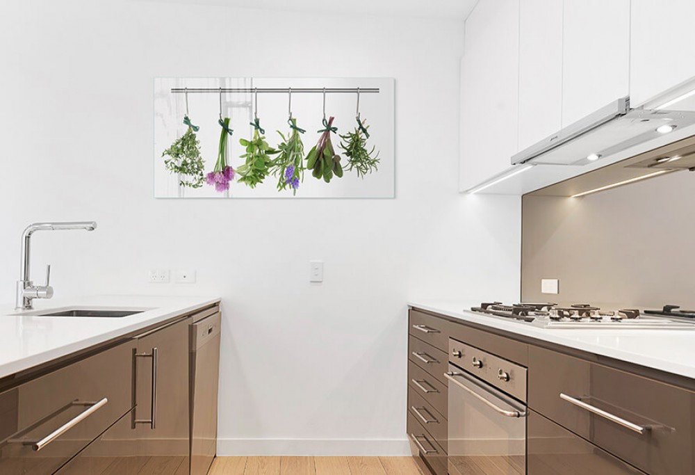 A kitchen wall without renovation